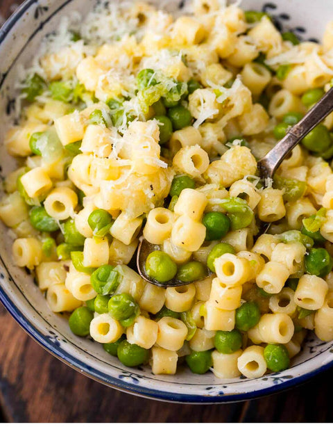 Pasta e Piselli, tubetti, fresh peas, parmigiano reggiano perperson 10tationHome 